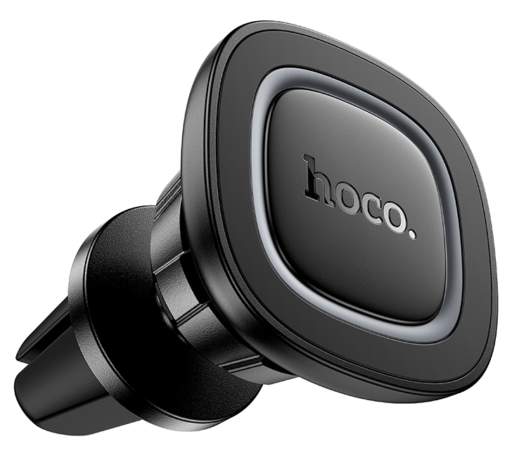 Hoco H72 (Black metallic) Автомобильный держатель для смартфонов 4,5"-7,0" | Крепление на вентиляционную решетку | Надежная фиксация | Компактный дизайн 