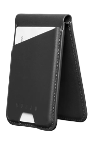 Mujjo Бумажник Кожаный с Поддержкой MagSafe, Black