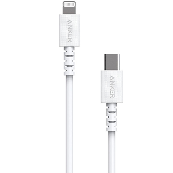 Кабель Anker PowerLine Select+ USB-C - Lightning 0,9 м, белый (A8617G21)