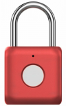 Xiaomi Умный навесной замок биометрический Uodi Smart Fingerprint Lock Padlock, Red