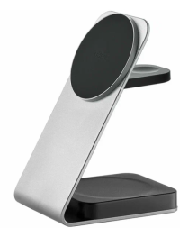 uBear Level Pro 25W Silver Беспроводная зарядная панель 3 в 1 Для IPhone, Apple Watch, Airpods 