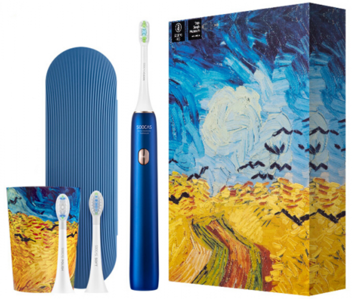 Электрическая зубная щетка Xiaomi Soocas X3U Van Gogh version Blue, world