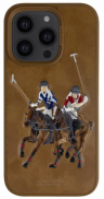 Чехол для iPhone 14 Pro / экокожа/ Santa Barbara Polo&Racquet Club Jockey, Braun