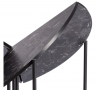 Tetchair стол складывающийся "YOOP" (mod. 1202)  ЛДСП+меламин/металл, 100 х 100 х 72 см, чёрный мрамор/чёрный , страна производства - Турция / 19491
