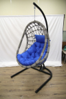 Ривьера кресло подвесное, максимальная нагрузка: 120 кг, цвет: синий, страна производитель: Россия 