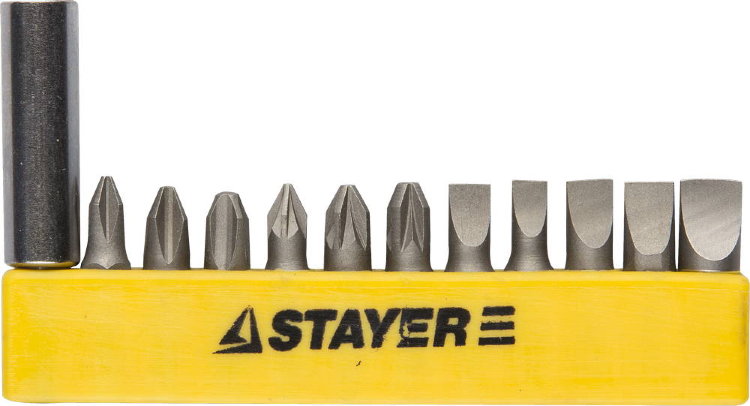Stayer 2609-H12_z01 Набор Биты "MASTER" с магнитным держателем,12 предметов