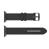 SwitchEasy гибридный силиконово-кожаный ремешок | Apple Watch 42/44/45/49mm | Цвет: Черный