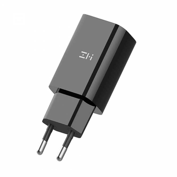 Сетевое зарядное устройство Xiaomi (Mi) ZMI USB-A 18W QC 3.0  fast charging charger EU (HA612 Black), черный