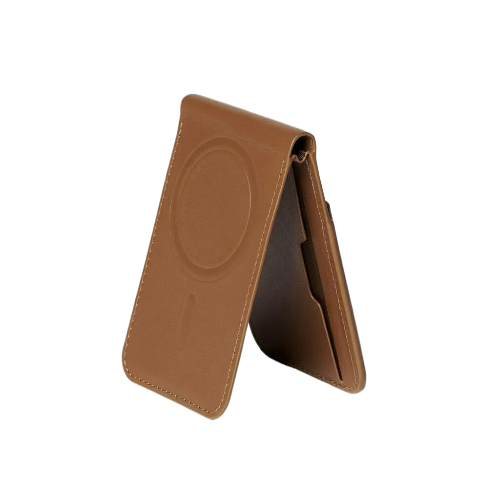 Mujjo Бумажник Кожаный с Поддержкой MagSafe, Tan