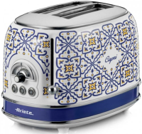 Ariete Тостер Capri 2 отсека | 6 уровней подрумянивания | Подогрев и размораживание | Автоматический выброс ломтиков | Металлический корпус | Без зажимов 