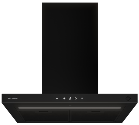 De Dietrich Настенная вытяжка DHB46740B | 60 см | черный | сенсорное управление | до 715 м³/ч | отвод/рециркуляция | Франция