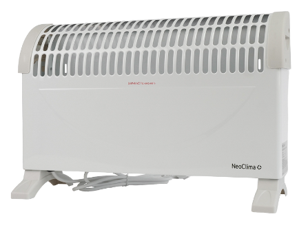  Neoclima Fast  1500 w Конвектор электрический | 3 режима мощности Вт- 650/850/1500 | Подходит для сухих помещений | ZIG ZAG элемент, механика | 352х530х122 мм  