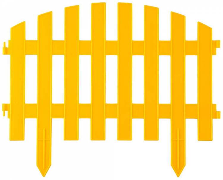 Забор декоративный Grinda "Ар Деко", 28x300см, желтый 422203-Y