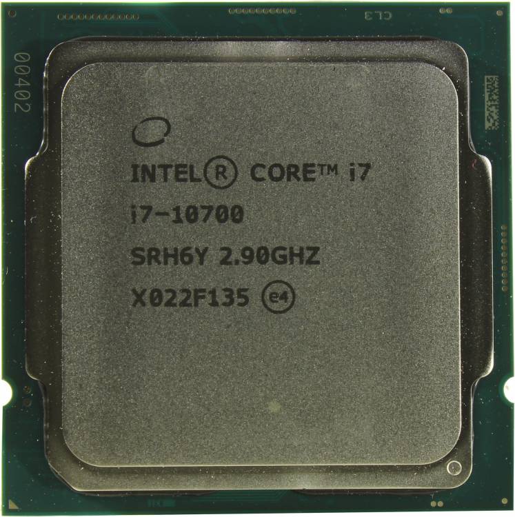Процессор INTEL Core i7 i7-10700 Comet Lake 2900 МГц Cores 8 16Мб Socket LGA1200 65 Вт GPU UHD 630 OEM CM8070104282327SRH6Y Global