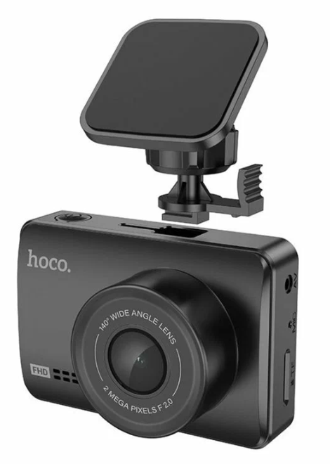 Видеорегистратор для автомобиля Hoco DV2 с высоким разрешением экрана