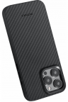 Рitaka Противоударный чехол MagEZ Pro 4 для iPhone 15 Pro Max (6.7"), черно-серый, кевлар (арамид)