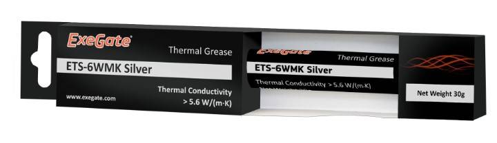 Термопаста ExeGate ETS-6WMK Silver, шприц с лопаткой, 4г <EX282347RUS> 282347