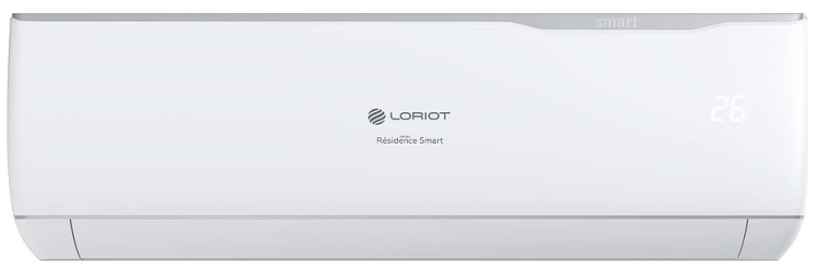 Loriot LAC-12AJ-IN на 36 кв.м. Résidence Smart Настенная сплит-система | Функция температурного контроля iFeel | Ионизатор воздуха | Режим ультратихой работы и ночной режим | ВБ: 29.2x79.2x20.1 см | НБ: 50x66x24 см  