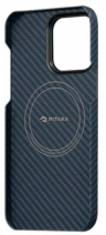 Рitaka Чехол MagEZ Case 3 for iPhone 14 PRO 6.1 " (Blue/Grey Twill) 1500D 