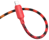 Hoco X116 (Gradient Red) Кабель | USB 2.4A | PD 27W |Type-C на Lightning | Нейлоновая оплетка | длина 1 м | Быстрая зарядка и передача данных | Прочный и износостойкий