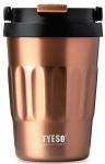 Tyeso Термос TS-8803 | 400мл | Материал колбы - нержавеющая сталь 304 | Поддержание тепла 6 ч | Поддержание холода 6 ч |Streamer Gold, JOYA
