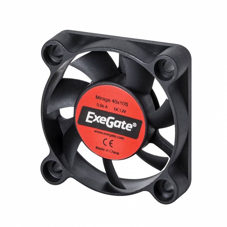 Вентилятор ExeGate Mirage-S 30x30x10 подшипник скольжения, 8000 RPM, 23, 3pin <EX281210RUS>