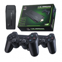 Игровая консоль 4K Ultra HD Gamestick 64GB , 10000 встроенных игр + 2 беспроводных геймпада