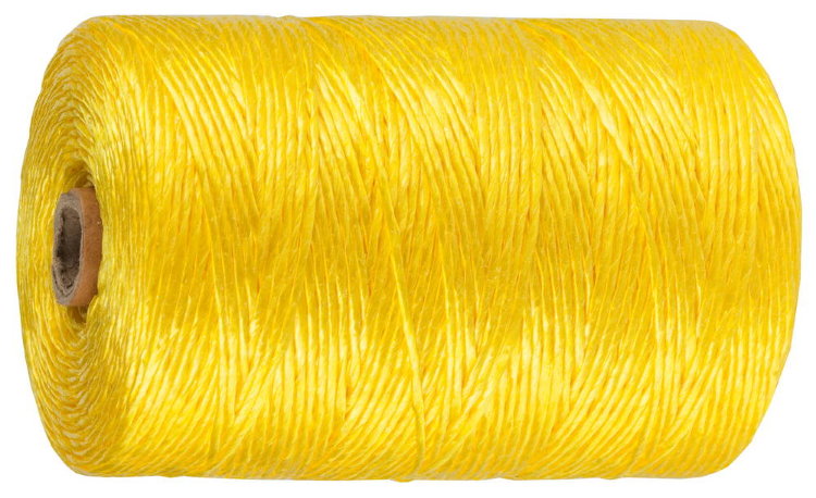 Зубр Шпагат 60 м, 50 кгс, 1,2 ктекс d=1,8 мм многоцелевой желтый