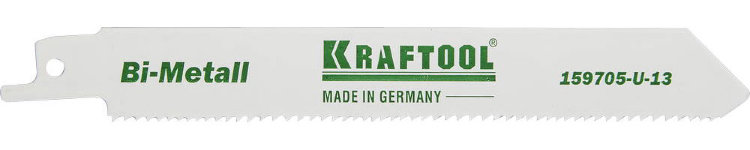 Kraftool "INDUSTRIE QUALITAT" S922VF 130мм 159705-U-13 Полотно для эл/ножовки, Bi-Metall, по металлу, дереву, шаг 1,8-2,5мм