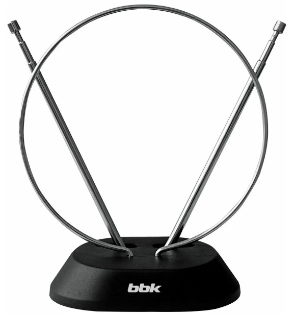Телевизионная антенна BBK DA01 / комнатная , частотный диапазон-VHF 87.5-230 МГц , частотный диапазон UHF 470-862 МГц / Global