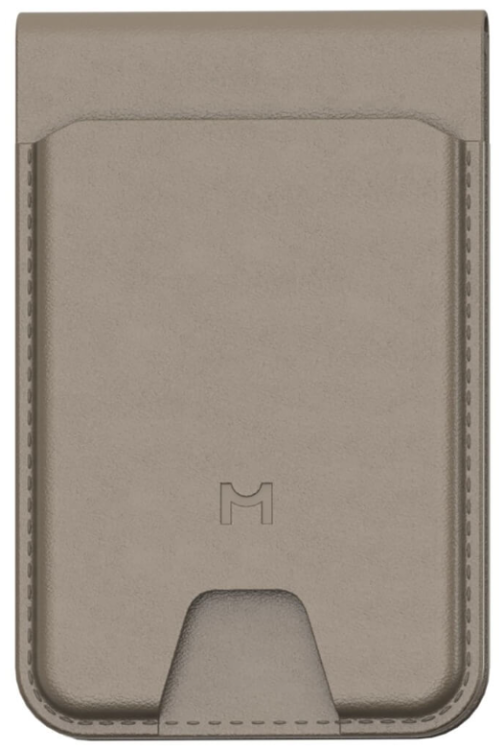 Magssory Картхолдер | Поддержка MagSafe | Вмещает до 6 пластиковых карт | Защита карт от считывания беспроводными сканерами | Geotag Flip Find My латте (ACL003) | Чехол-бумажник 