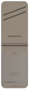 Magssory Картхолдер | Поддержка MagSafe | Вмещает до 6 пластиковых карт | Защита карт от считывания беспроводными сканерами | Geotag Flip Find My латте (ACL003) | Чехол-бумажник 