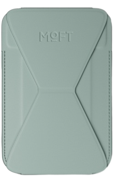 MOFT Картхолдер для iPhone 15/14 серии Snap-On | Подставка-кошелёк | USA Brands, шалфей