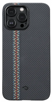 Рitaka Чехол Fusion Weaving MagEZ Case 3 для iPhone 14 Pro Max (6.7"), Rhapsody, кевлар (арамид) 