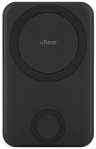 uBear Range Внешний аккумулятор 6500 mAh с MagSafe и зарядкой Apple Watch | PD 20W | черный — портативный Power Bank для iPhone и Apple Watch