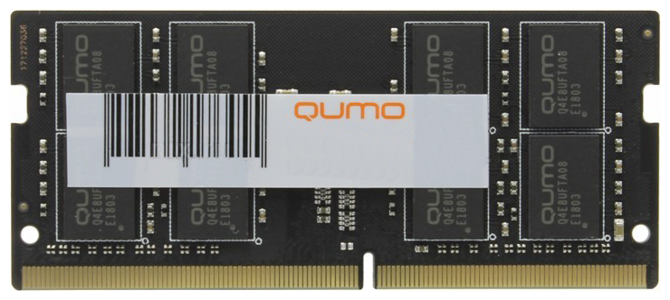 Модуль памяти SO-DIMM DDR-4 32GB QUMO 3200MHz 2Gx8 CL22  260P 1.2V (QUM4S-32G3200N22)