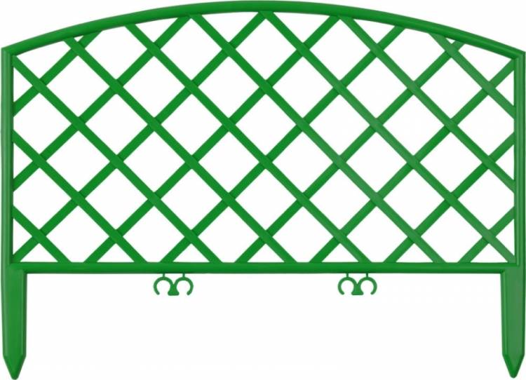 Забор декоративный Grinda "Плетень", 24x320см, зеленый 422207-G