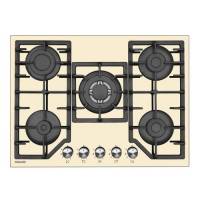 Graude газовая варочная панель Comfort GS 70.1 С |  700 х 45 х 515 мм | Система GasControl | Электроподжиг | Кремовое закаленное стекло | Чугунные решетки | Система GasControl | Электроподжиг | Потребляемая мощность, Вт	10.8