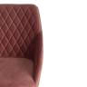 Tetchair Кресло BREMO (mod. 708) ткань/металл, 58х55х83 см, высота до сиденья 48 см, коралловый barkhat 15 /черный 14321