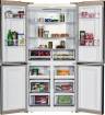 Холодильник Hiberg RFQ-500DX NFGY inverter / 545 л, внешнее покрытие-стекло, размораживание - No Frost, дисплей, 91.1 см х 183 см х 63.6 см