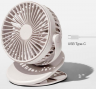 Портативный вентилятор на клипсе Xiaomi (Mi) SOLOVE clip electric fan 2000mAh 3 Speed Type-C (F3 Grey), серый