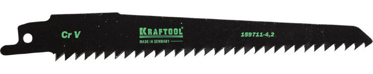 Kraftool "INDUSTRIE QUALITAT" S644D 130мм 159711-4,2 Полотно для эл/ножовки, Cr-V, по дереву, шаг 4,2мм