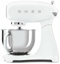 Smeg SMF03WHEU | Планетарный миксер | Белый | Мощность: 800 Вт | Объем чаши: 4.8 л | Количество скоростей: 10