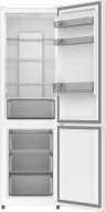 Hyundai двухкамерный холодильник CC3585F | объем: 378 л | No Frost | размеры ВxШxГ: 193.5x59.5x63.5 см | цвет: белое стекло