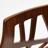 Tetchair Барный стул TAIGA (mod.4042B) дерево / экокожа, 47х48х102 см, высота сиденья 74 см, орех/белый   / 13661