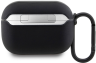 BMW Чехол для Airpods Pro 2 | Натуральная кожа | Карабин в комплекте | Signature leather Hot stamp lines, Black