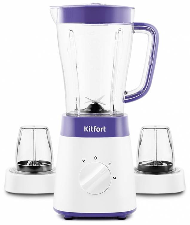 Kitfort КТ-3031-1 бело-фиолетовый Блендер «3 в 1»