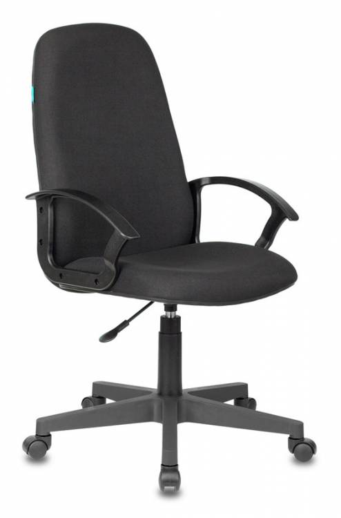 Кресло руководителя Бюрократ CH-808LT/#B черный / ткань, до 120 кг, подлокотники - нерегулируемые, Global