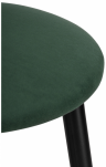 Woodville Полубарный стул "Гангток" крутящийся изумруд / черный матовый | Ширина - 36; Глубина - 36; Высота - 64 см
