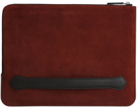 Bustha Чехол-папка для Macbook Air 13" Натуральная замша | Натуральная кожа, Zip Folio Suede/Leather (Maroon)	